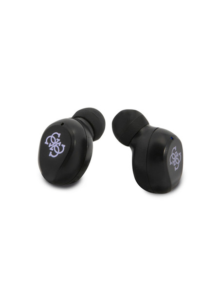 Słuchawki TWS + Etui Ładujące Guess True Wireless Earphones BT5.0 5H Fioletowy