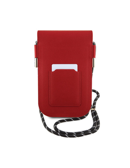 Torebka crossbody na telefon Hello Kitty Leather Hiding Kitty Cord Czerwony
