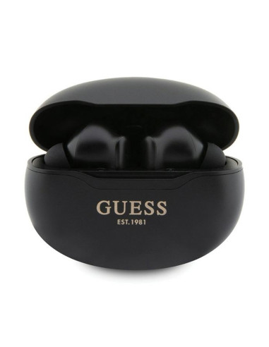 Słuchawki TWS + Etui Ładujące Guess True Wireless Classic Est BT5.3 Czarny