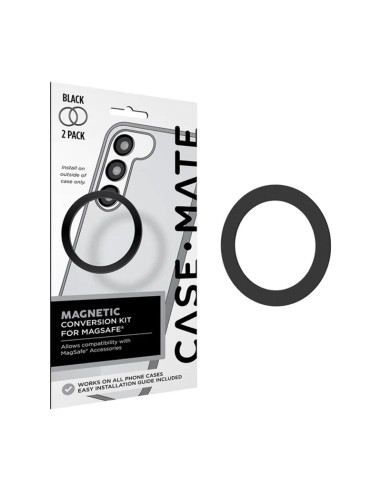 2x Uniwersalny pierścień magnetyczny na Etui Do / smartfona Case-Mate Magnetic Conversion Kit for MagSafe Czarny