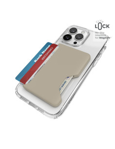 Magnetyczny portfel MagSafe Speck ClickLock Wallet For MagSafe Beżowy