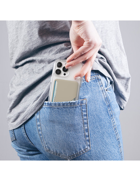 Magnetyczny portfel MagSafe Speck ClickLock Wallet For MagSafe Beżowy