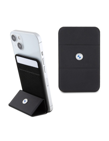 Portfel magnetyczny z funkcją standu BMW Wallet Cardslot Stand MagSafe Signature Collection Czarny