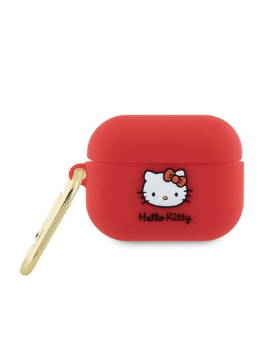 Etui Do AirPods Pro 2 Hello Kitty Silicone 3D Kitty Head Różowy