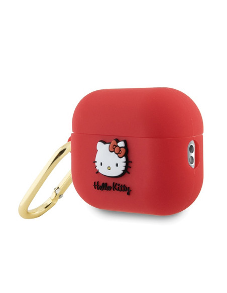 Etui Do AirPods Pro 2 Hello Kitty Silicone 3D Kitty Head Różowy