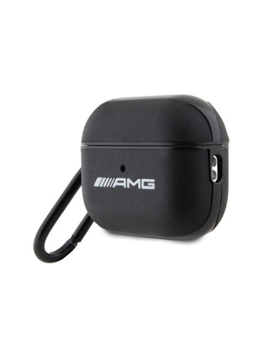 Etui Do AirPods Pro 2 AMG Leather Big Logo Czarny