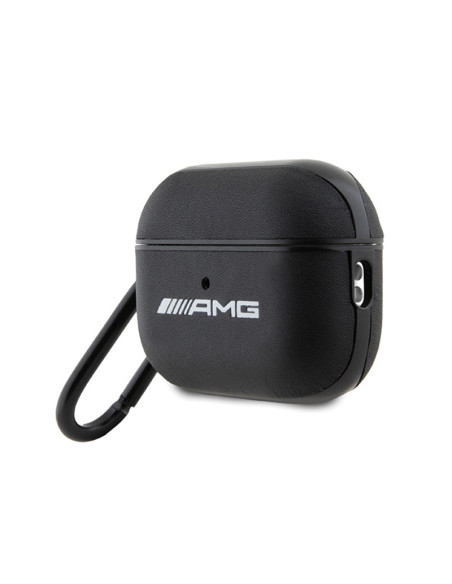 Etui Do AirPods Pro 2 AMG Leather Big Logo Czarny