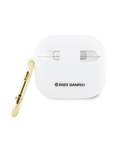 Etui Do AirPods 3 Hello Kitty Silicone 3D Kitty Head Biały