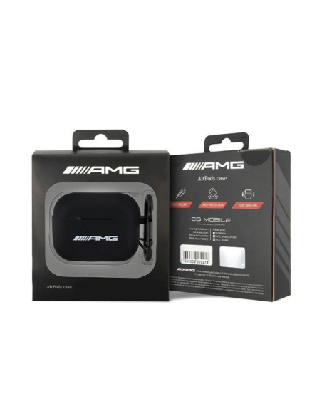 Etui Do AirPods Pro 2 AMG Silicone Big Logo Czarny