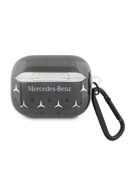 Etui Do AirPods Pro 2 Mercedes Large Star Pattern Czarny