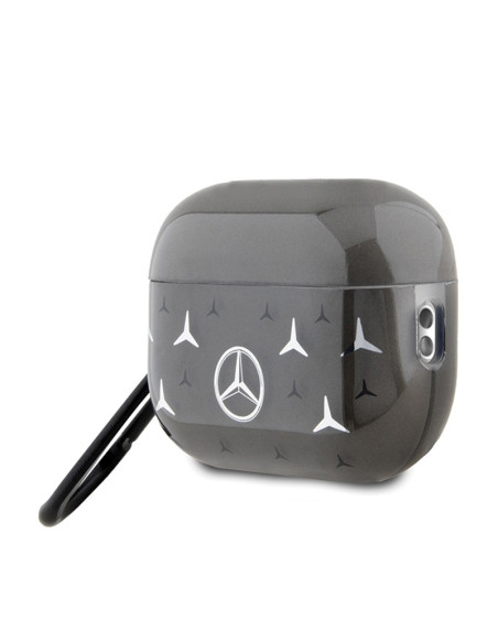 Etui Do AirPods Pro 2 Mercedes Large Star Pattern Czarny