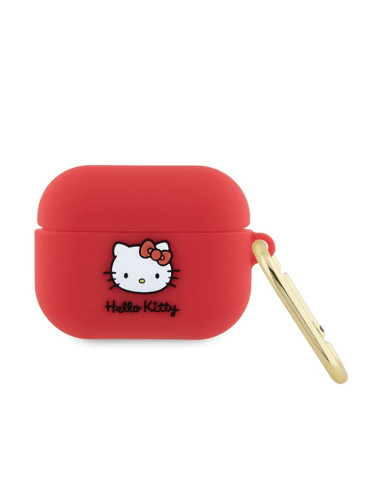 Etui Do AirPods Pro Hello Kitty Silicone 3D Kitty Head Różowy