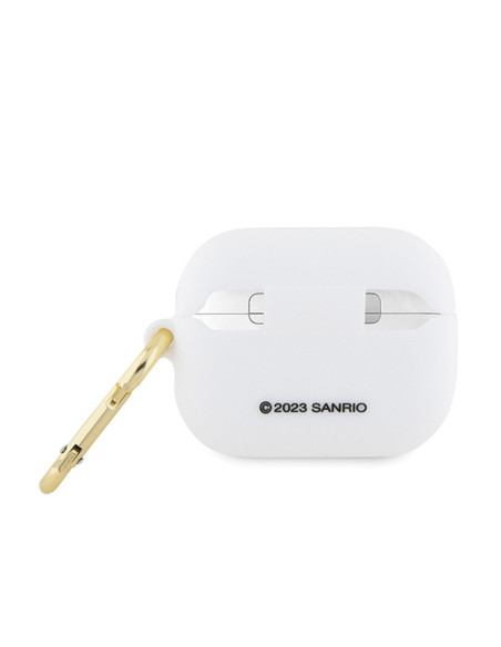 Etui Do AirPods Pro Hello Kitty Silicone 3D Kitty Head Biały