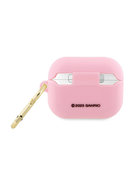 Etui Do AirPods Pro Hello Kitty Silicone 3D Kitty Head Różowy