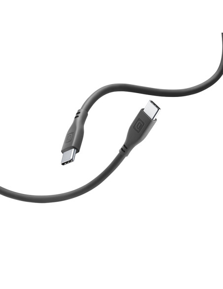 Kabel USB-C / USB-C 1.2 m Cellularline Soft Cable Czarny