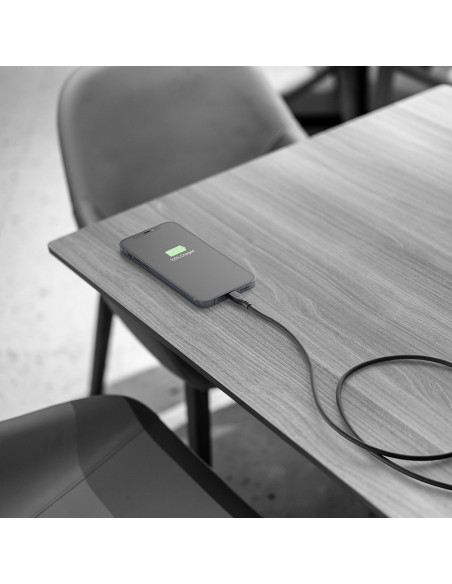 Kabel USB-C / Lightning certyfikat MFi 1.2 m Cellularline Soft Cable Czarny