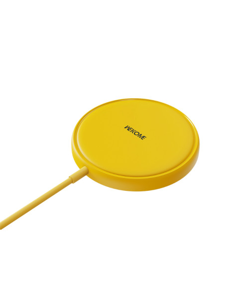 Ładowarka indukcyjna MagSafe 15W WEKOME WP-U166 Tint Series Żółty