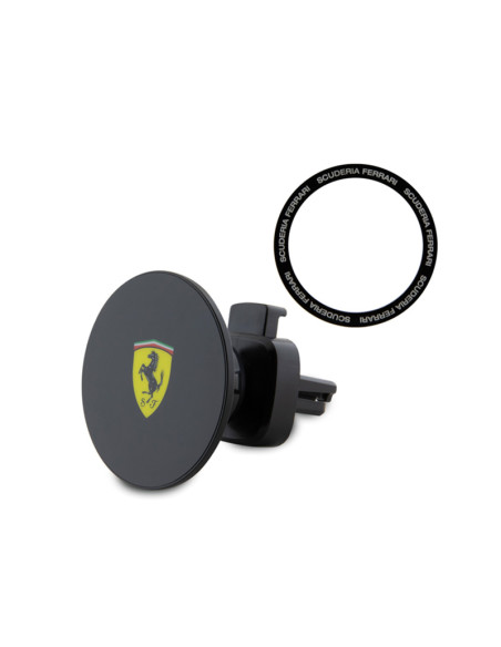 Magnetyczny uchwyt samochodowy Ferrari MagSafe Printed Shield Czarny