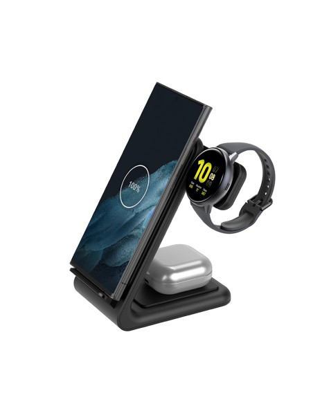Ładowarka bezprzewodowa 3w1 do Samsung & Android Crong PowerSpot Pivot Stand