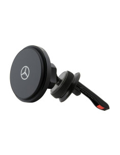 Magnetyczny uchwyt samochodowy z ładowaniem bezprzewodowym 15W Mercedes Silver Star MagSafe Czarny