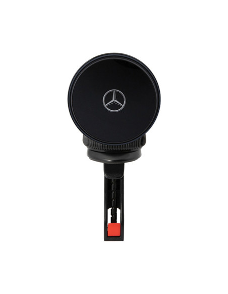 Magnetyczny uchwyt samochodowy z ładowaniem bezprzewodowym 15W Mercedes Silver Star MagSafe Czarny