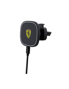 Magnetyczny uchwyt samochodowy z ładowaniem bezprzewodowym 15W Ferrari MagSafe Collection Czarny