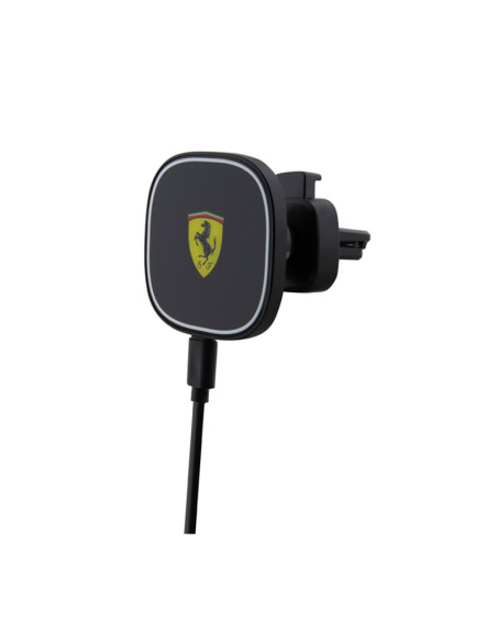 Magnetyczny uchwyt samochodowy z ładowaniem bezprzewodowym 15W Ferrari MagSafe Collection Czarny