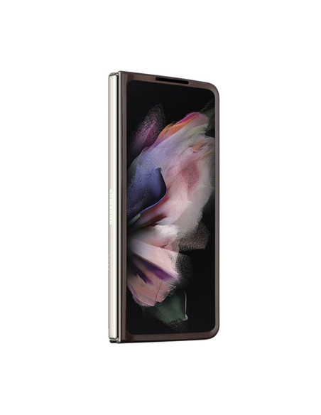 Etui Do Samsung Z Fold 5 Guess Leather 4G Triangle Strass Brązowy