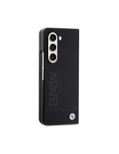 Etui Do Samsung Galaxy Z Fold 5 BMW Signature Logo Imprint Czarny