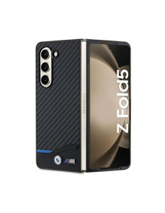 Etui Do Samsung Galaxy Z Fold 5 BMW Leather Carbon Czarny