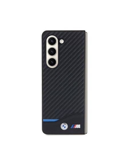 Etui Do Samsung Galaxy Z Fold 5 BMW Leather Carbon Czarny