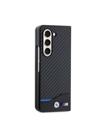 Etui Do Samsung Galaxy Z Fold 5 BMW Leather Carbon Czarny