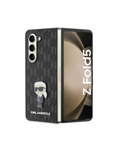 Etui Do Samsung Galaxy Z Fold 5 Karl Lagerfeld NFT Saffiano Monogram Ikonik Pin Czarny