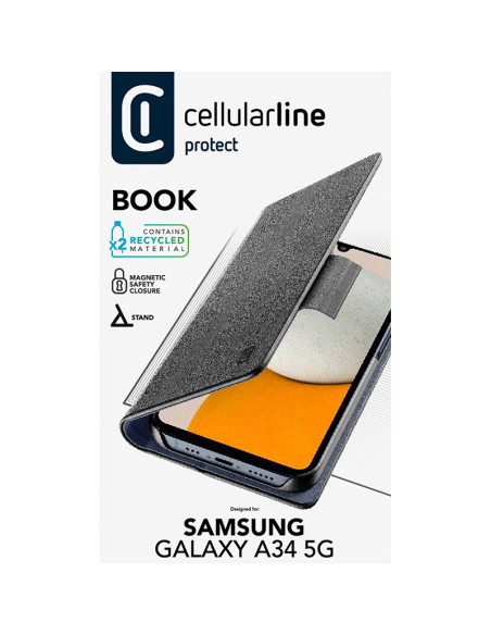 Etui Do Samsung Galaxy A34 5G Cellularline Book Case Czarny