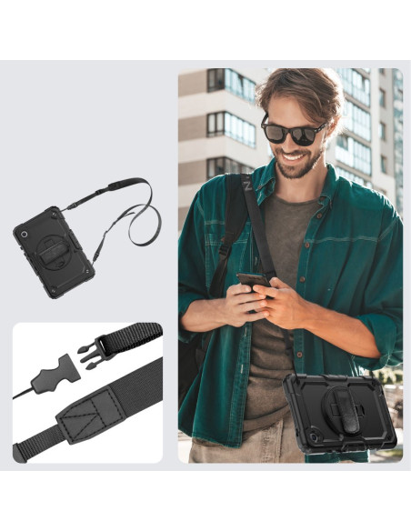 Etui Do Galaxy Tab A9 8.7 X110 / X115 Tech-Protect Solid360 Czarny