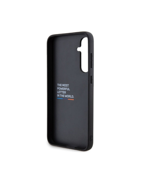 Etui Do Samsung Galaxy S23 FE BMW Leather Carbon Blue Line Czarny