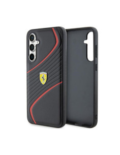 Etui Do Samsung Galaxy S23 FE Ferrari Twist Metal Logo Czarny