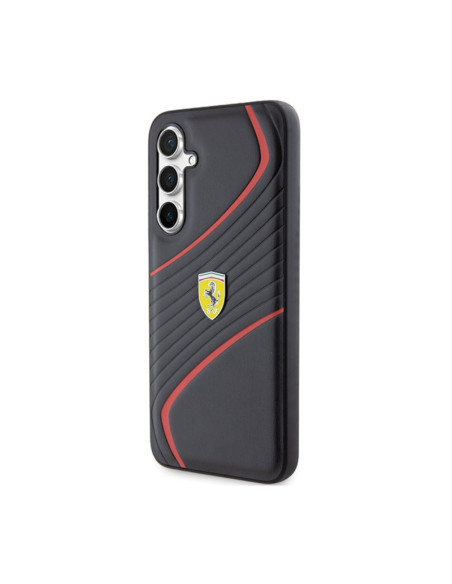 Etui Do Samsung Galaxy S23 FE Ferrari Twist Metal Logo Czarny