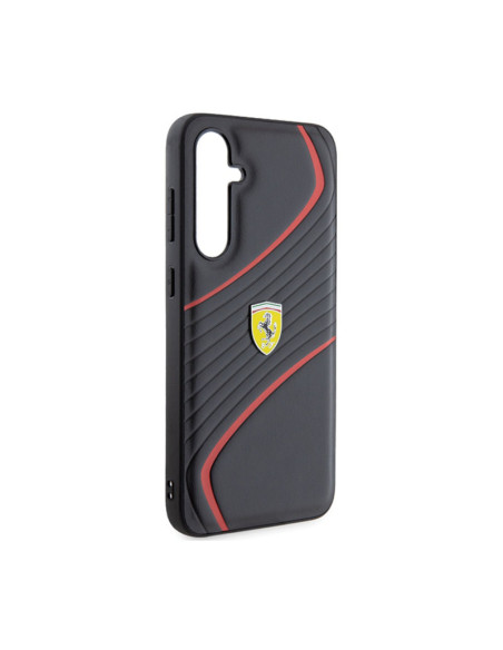 Etui Do Samsung Galaxy S23 FE Ferrari Twist Metal Logo Czarny