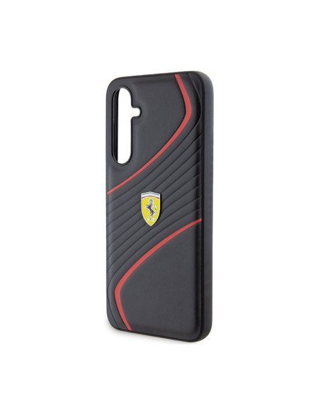 Etui Do Samsung Galaxy S23 FE Ferrari Twist Metal Logo Czarny