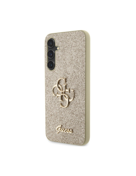 Etui Do Samsung Galaxy S23 FE Guess Glitter Script Big 4G Złoty