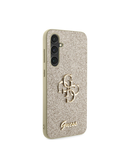 Etui Do Samsung Galaxy S23 FE Guess Glitter Script Big 4G Złoty