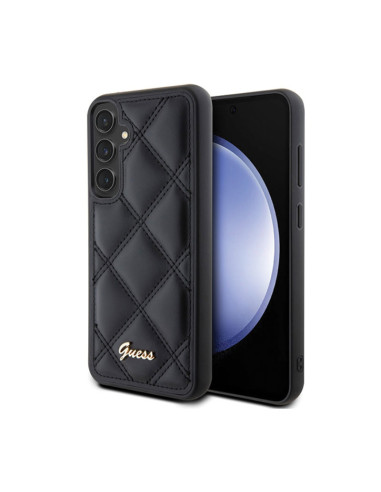 Etui Do Samsung Galaxy S23 FE Guess Quilted Metal Logo Czarny