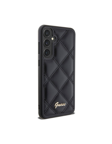 Etui Do Samsung Galaxy S23 FE Guess Quilted Metal Logo Czarny