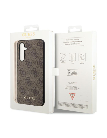 Etui Do Samsung Galaxy S23 FE Guess 4G Charms Collection Brązowy