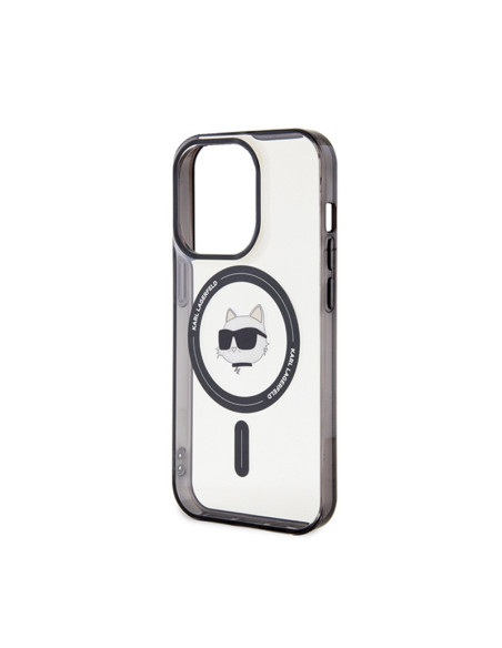 Etui Do iPhone 15 Pro Max Karl Lagerfeld IML Choupette Head MagSafe Przezroczysty