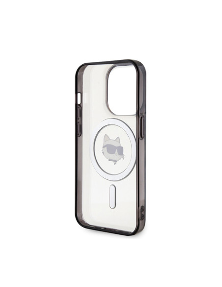 Etui Do iPhone 15 Pro Max Karl Lagerfeld IML Choupette Head MagSafe Przezroczysty