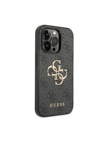 Etui Do iPhone 15 Pro Guess 4G Big Metal Logo Szary