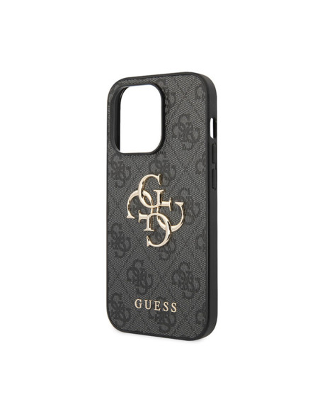 Etui Do iPhone 15 Pro Guess 4G Big Metal Logo Szary