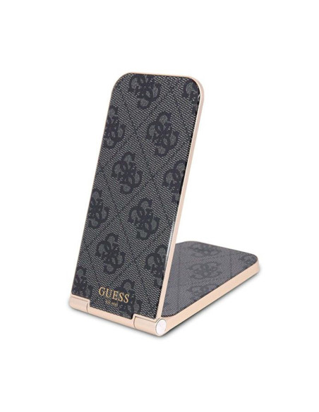 Składana ładowarka indykcyjna 2w1 z MagSafe do iPhone i AirPods 15W Guess 4G Pattern MagSafe Czarny